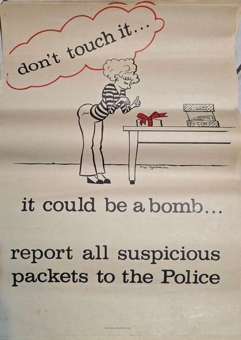RHODESIAN BUSH WAR, REPORT IT TO THE POLICE BOMB POSTER SET