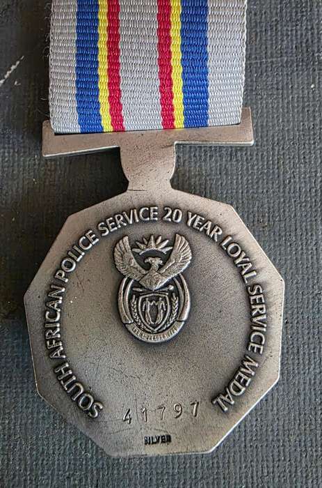 SAPS 20 YEAR LONG SERVICE MEDAL