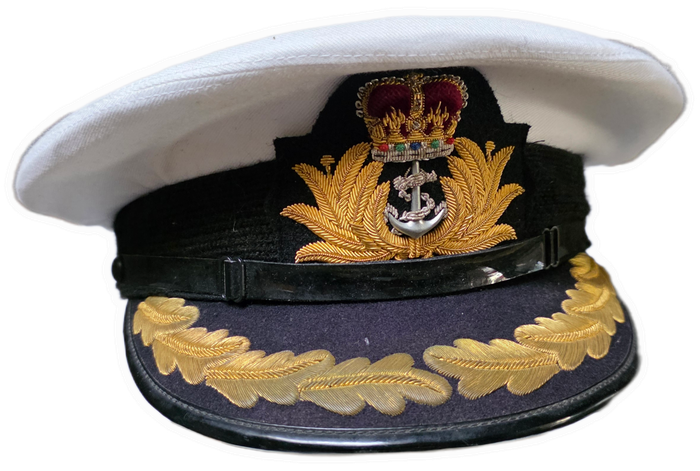 AUSTRALIAN NAVY CAPTAIN PEAK CAP AND RANK BOARDS