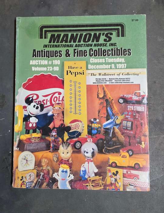 USA  Manions Auction Catalogue