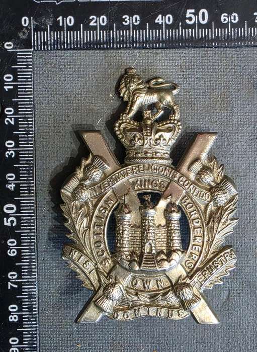 BOER WAR. British Army Kings Own Scottish Borderers Headdress Badge