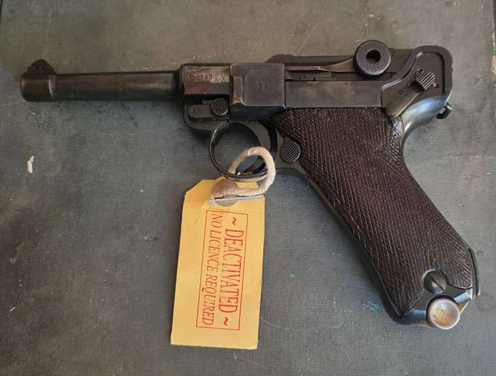 WW2 German Luger P08 7.65mm Pistol Deactivated