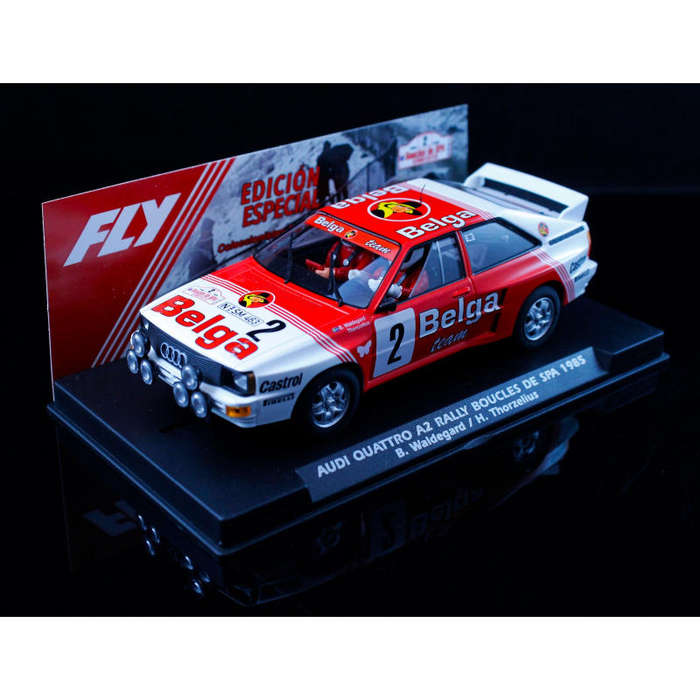 Scalextric FLY AUDI QUATTRO A2 RALLY BOUCLES DE SPA WINNER #2 LTD EDITION NEW release 1/32 slot car