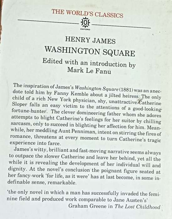 Washington Square - Henry James - Softcover