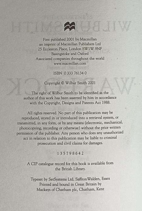 Warlock - Wilbur Smith - Hardcover