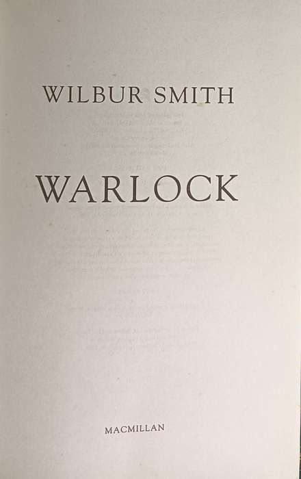 Warlock - Wilbur Smith - Hardcover