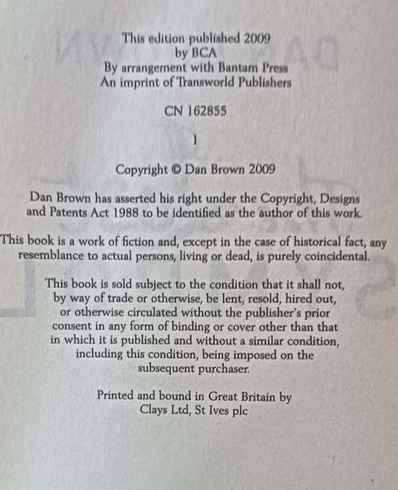 The Lost Symbol - Dan Brown - Hardcover - 509 pages