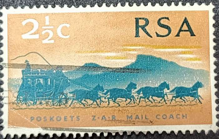 RSA 1969 The 100th Anniv. of the First Stamps of the South African Republic (Transvaal) 21/2c used