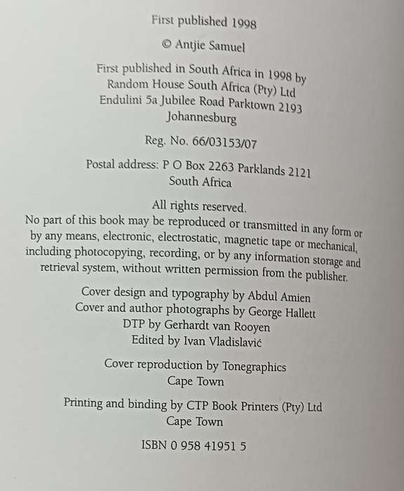 Country of my Skull - Antjie Krog - Softcover - 286 pages