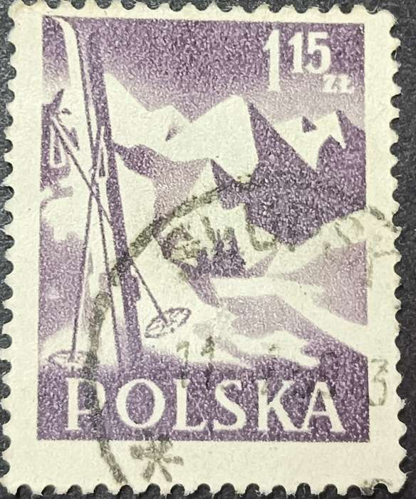 Poland 1956 Hiking in Poland 1.15 Zl used