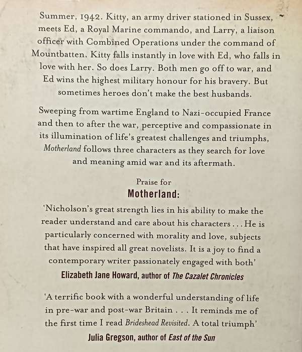 Motherland - William Nicholson - Softcover - 548 pages