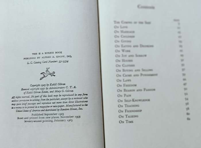 The Prophet - Kahlil Gibran - Hardcover - 96 Pages