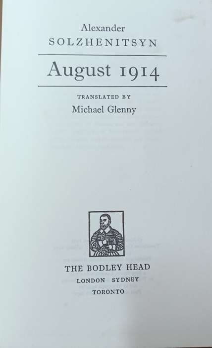 August 1914 - Alexander Solzhenitsyn - Softcover - 645 Pages