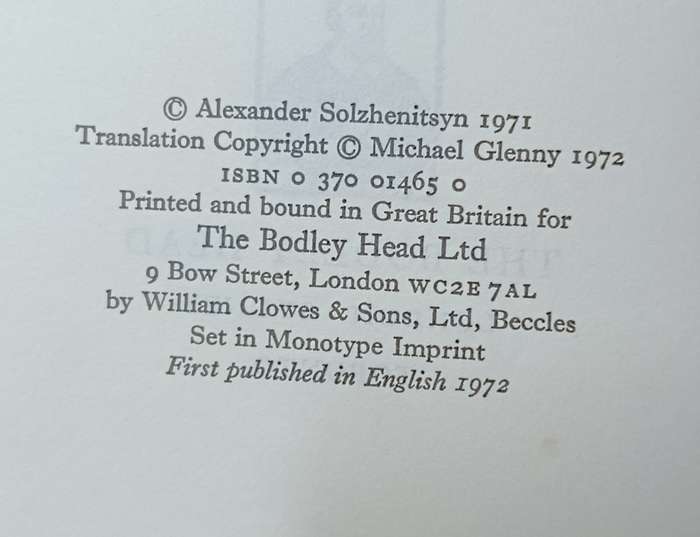 August 1914 - Alexander Solzhenitsyn - Softcover - 645 Pages