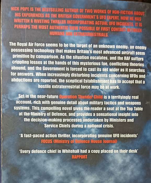 Operation Thunderchild - Nick Pope - Softcover - 292 pages