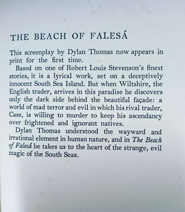 The Beach at Falesa - Dylan Thomas - Hardcover - 124 pages