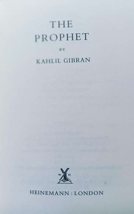 The Prophet - Kahlil Gibran- Hardcover - 112 pages
