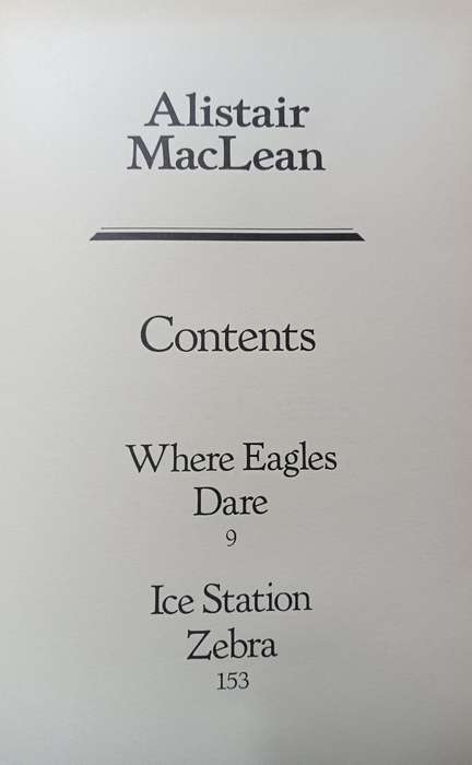 Where Eagles Dare & Ice Station Zebra - Alistair MacLean - Hardcover - 318 pages