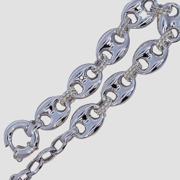 Gucci BRACELET: 14mm long, 19cm, sterling silver  GLAMOROUS