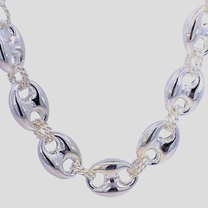 Gucci BRACELET: 14mm long, 19cm, sterling silver  GLAMOROUS