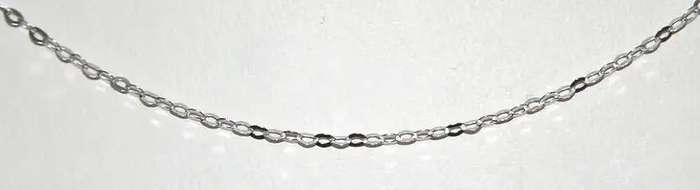9k / 9ct white gold CHAIN: flat Anchor, 1.75mm wide, 50cm