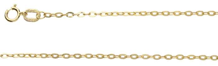 9k / 9ct gold CHAIN: 1.5mm wide Anchor, 45cm