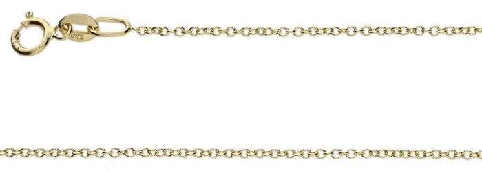 9k / 9ct gold CHAIN: 1.1mm wide Anchor, 45cm