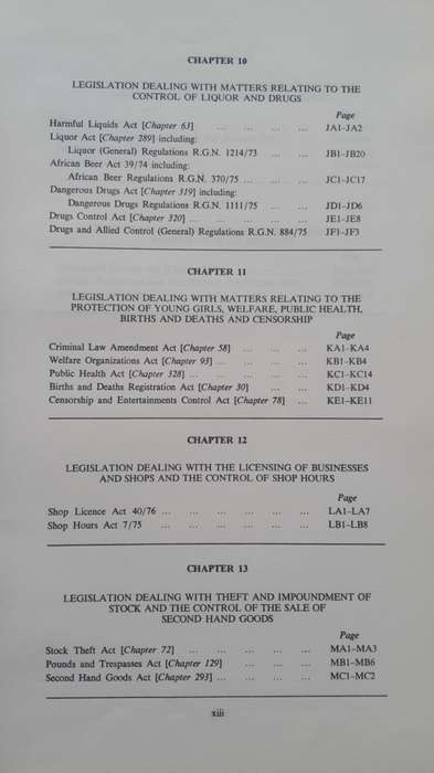 B.S.A.P. Statute Law Manual