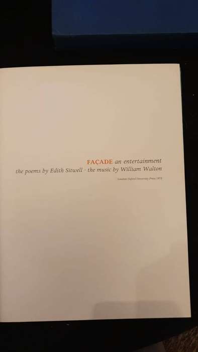 FACADE **An Entertainment** The poems by Edith Sitwell - the music by William Walton