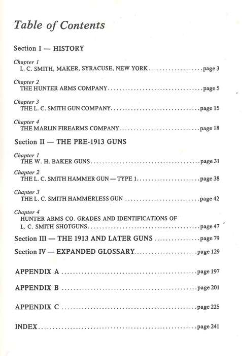 L.C. SMITH SHOTGUNS  **William Brophy**