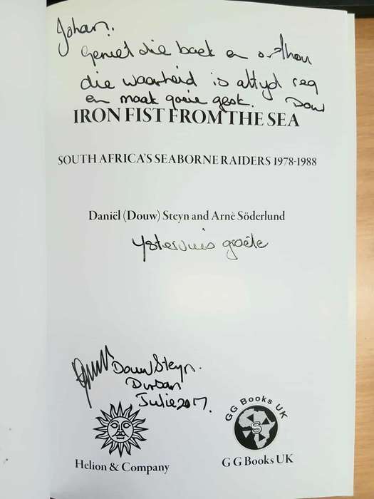 IRON FIST FROM THE SEA **Signed**