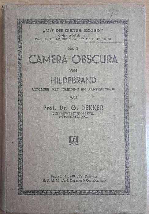 Camera Obscura van Hildebrand *Afrikaans Edition**