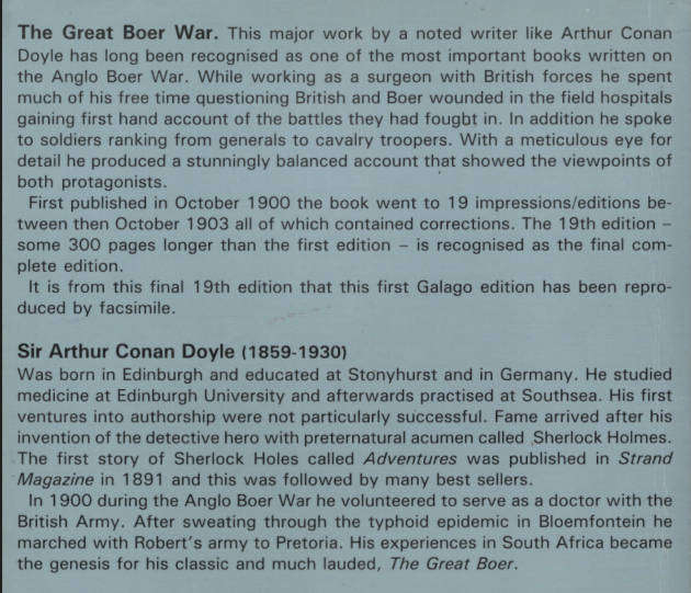 THE GREAT BOER WAR Arthur Conan Doyle