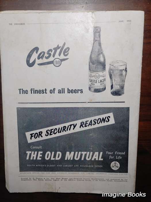 The Springbok - Official Organ of The S.A. Legion Of The B.E.S.L. - June 1953