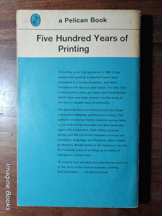 Five Hundred Years of Printing - S. H. Steinberg