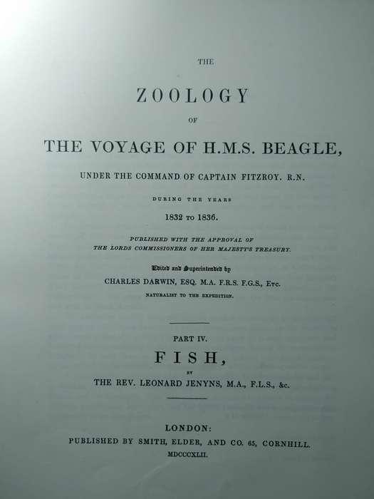 Darwin - The Zoology of the Voyage of HMS Beagle - Part IV Fish