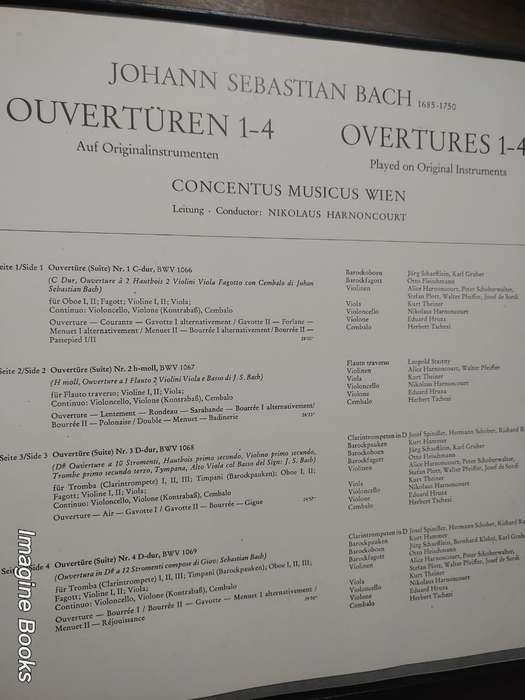 BACH - Ouvertueren 1 - 4  Concentus Musicus Wien - 2 LP Set