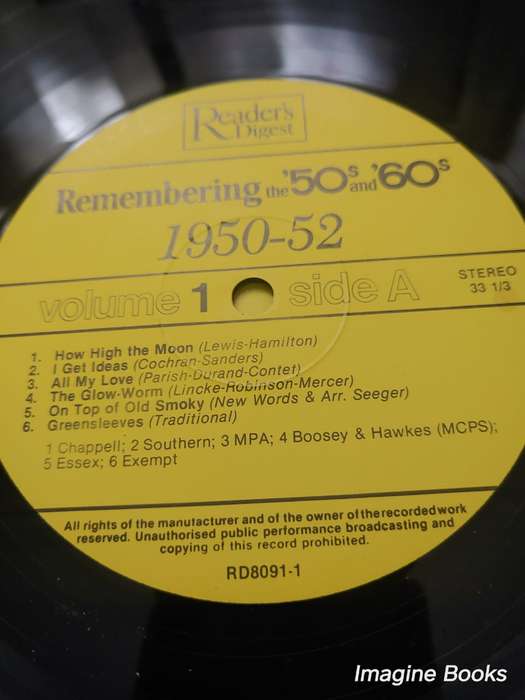 Remembering The 50s and 60s - Original Hits - 8 LP Set