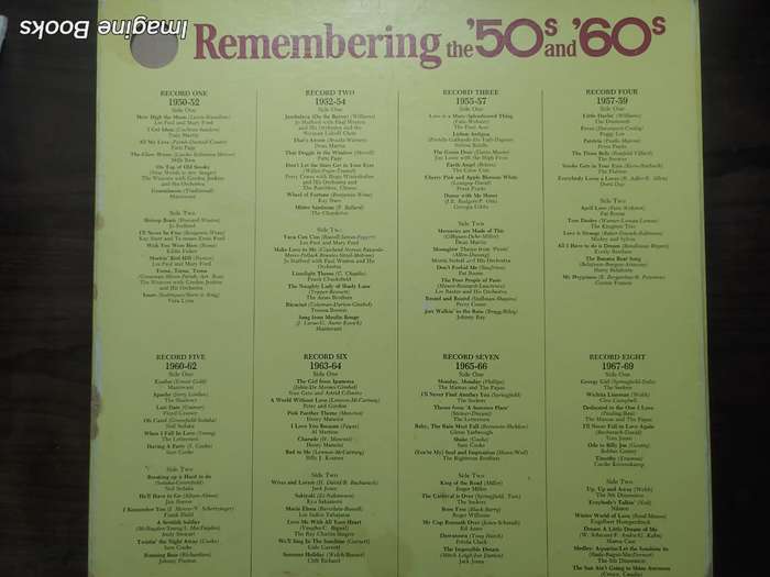 Remembering The 50s and 60s - Original Hits - 8 LP Set
