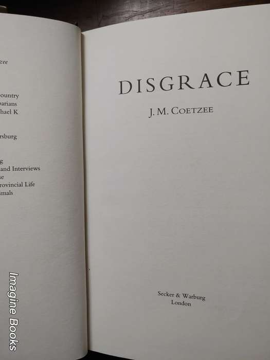 Disgrace - J. M. Coetzee