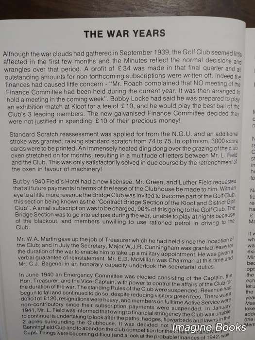 Kloof Country Club - An Historical Story