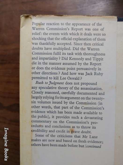 Rush To Judgement - Kennedy Assassination Enquiry - Mark Lane