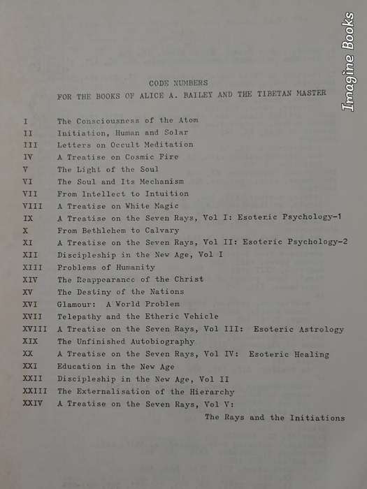 Master Index of the Tibetan and Alice Bailey Books