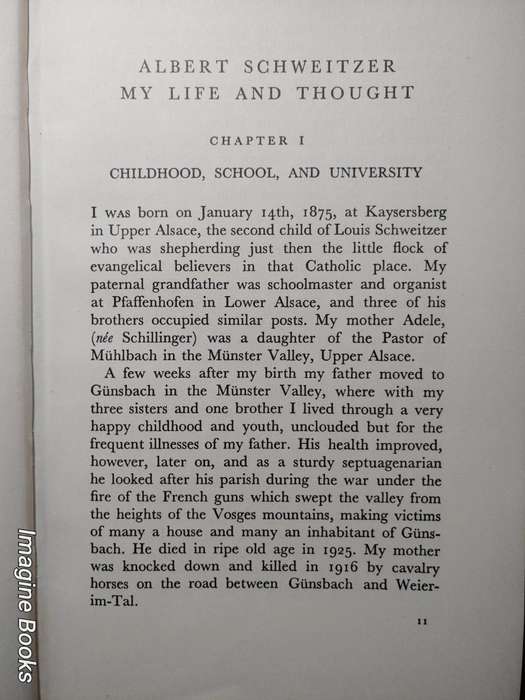 My Life & Thought - Albert Schweitzer