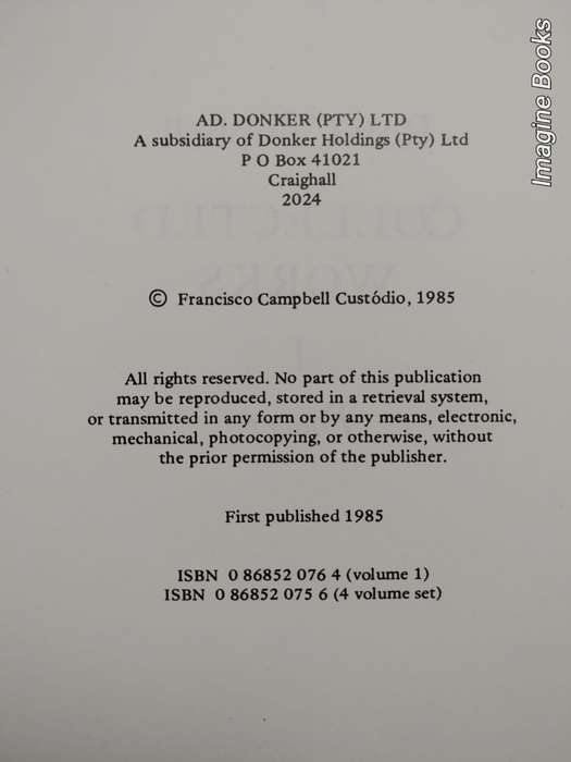 Roy Campbell - Collected Works - 4 Volume Set