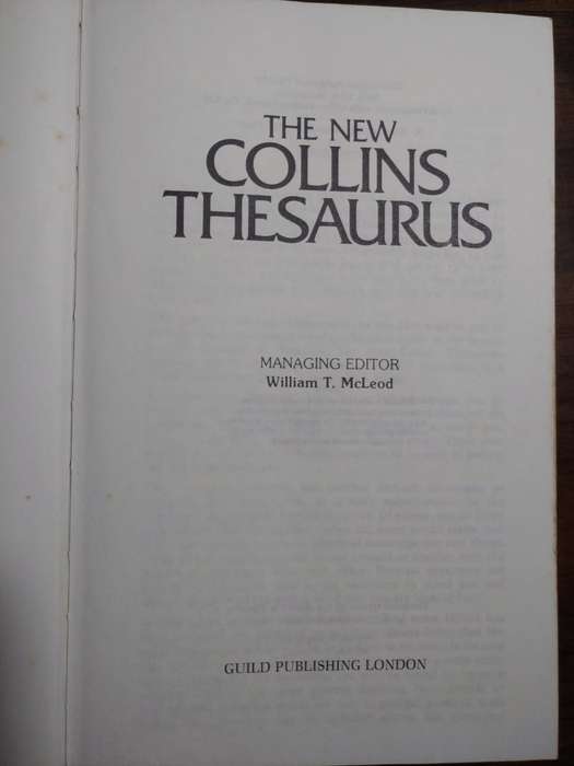 Collins Thesaurus