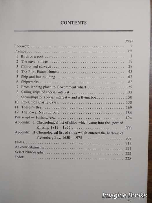Knysna the Forgotten Port - (signed copy)