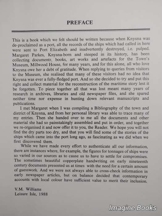 Knysna the Forgotten Port - (signed copy)