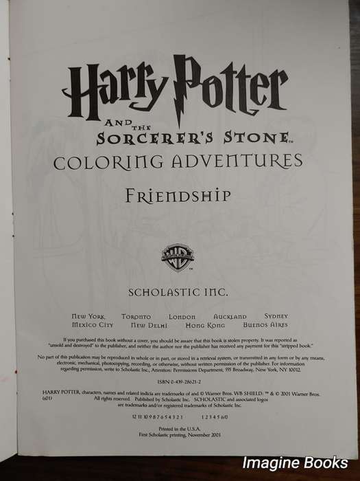 Harry Potter and the Sorcerer's Stone - Coloring Adventures - Friendship