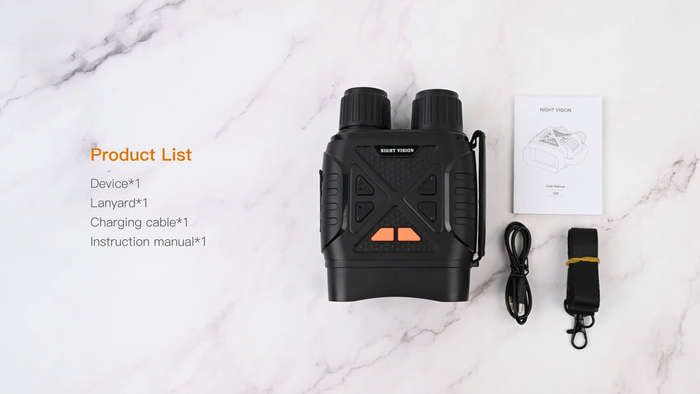 INSKAM Infrared Night Vision Scope 10X Magnification, 800m range, HD 1080P Digital Monocular